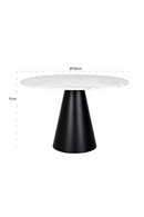 Round White Marble Pedestal Dining Table.com | Richmond Interiors Degas | Oroatrade.com