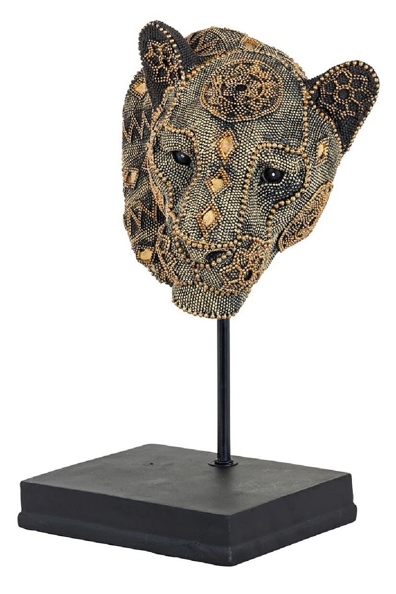 Sequined Panther Head Decor | OROA Yaro | OROATRADE.com