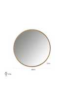 Round Minimalist Framed Mirror | Richmond Interiors Maesa | Oroatrade.com