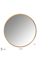 Circular Framed Mirror | Richmond Interiors Maevy | Oroatrade.com