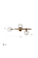 Gold Framed Glass Wall Lamp | Richmond Interiors Davine | Richmond InteriorsTRADE.com