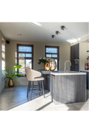 Modern Velvet Bar Stool | Richmond Interiors Indigo | Oroatrade.com