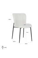 Minimalist White Bouclé Chair | Richmond Interiors Darby | Oroatrade.com