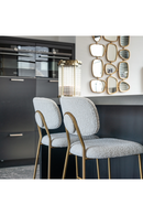 Brushed Metal Counter Stool | Richmond Interiors Xenia | Oroatrade.com