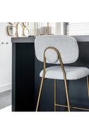 Brushed Metal Counter Stool | Richmond Interiors Xenia | Oroatrade.com