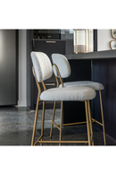 Brushed Metal Counter Stool | Richmond Interiors Xenia | Oroatrade.com