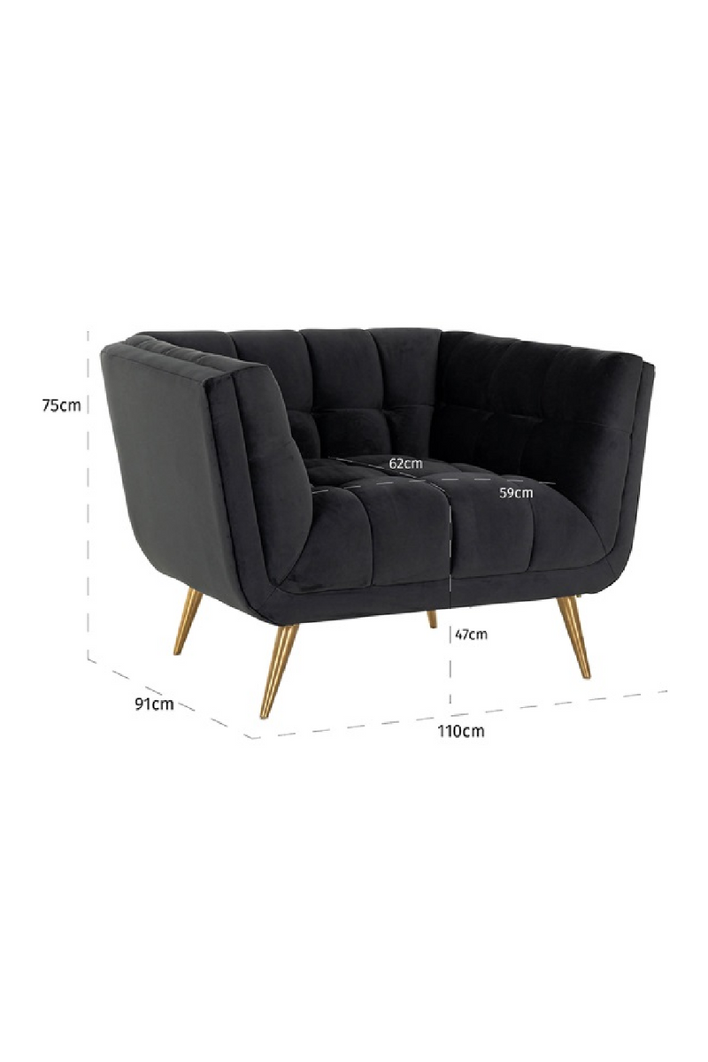 Channel-Tufted Lounge Chair | OROA Huxley | Oroatrade.com