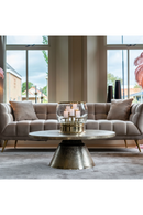 Khaki Velvet Channel Stitched Sofa | Richmond Interiors Huxley | Oroatrade.com