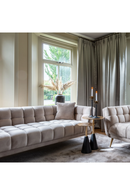 Khaki Velvet Channel Stitched Sofa | Richmond Interiors Huxley | Oroatrade.com