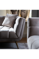 Khaki Velvet Channel Stitched Sofa | Richmond Interiors Huxley | Oroatrade.com