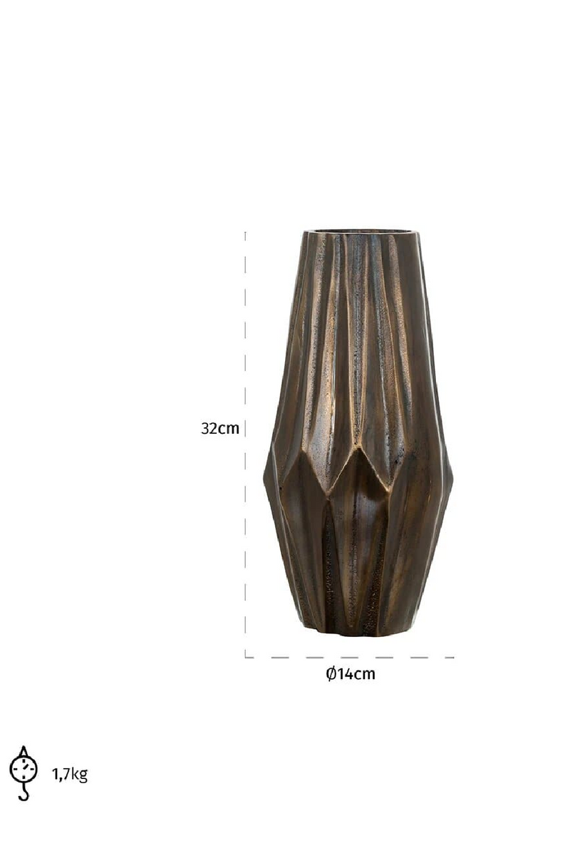 Geometrical Aluminum Vase S | OROA Celina | Oroatrade.com