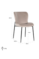 Khaki Velvet Dining Chair | Richmond Interiors Darby | Oroatrade.com