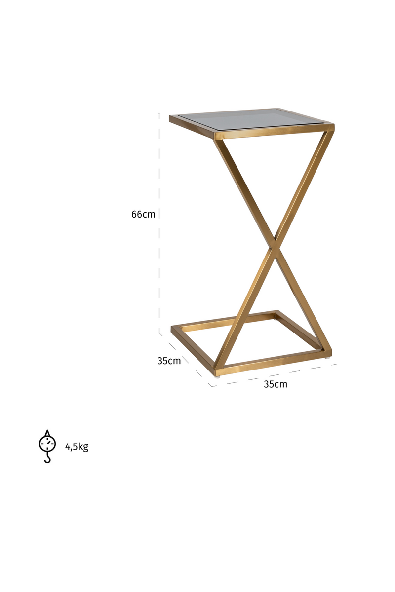 Cross Framed Sofa Table | OROA Paramount | Oroatrade.com