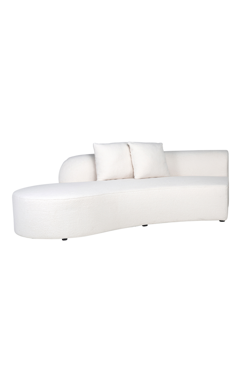 White Curved Upholstered Sofa | OROA Grayson | Oroatrade.com