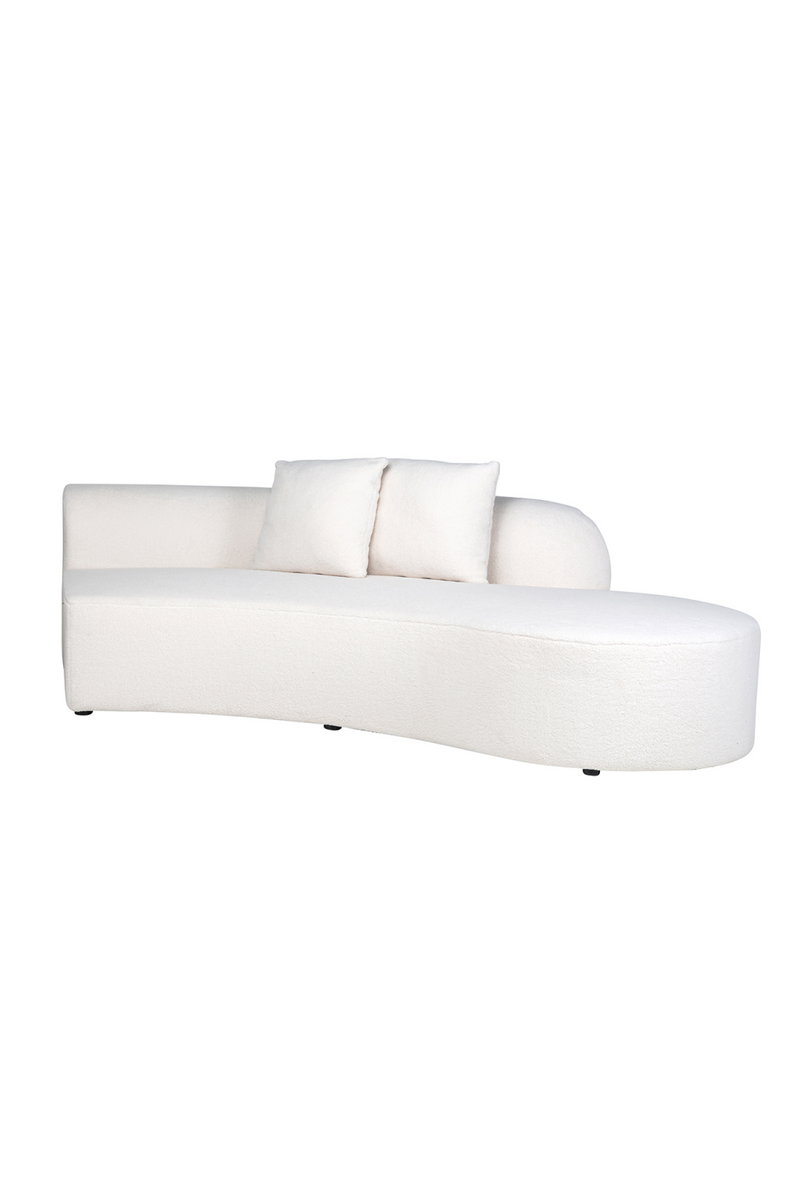 White Curved Upholstered Sofa | OROA Grayson | Oroatrade.com