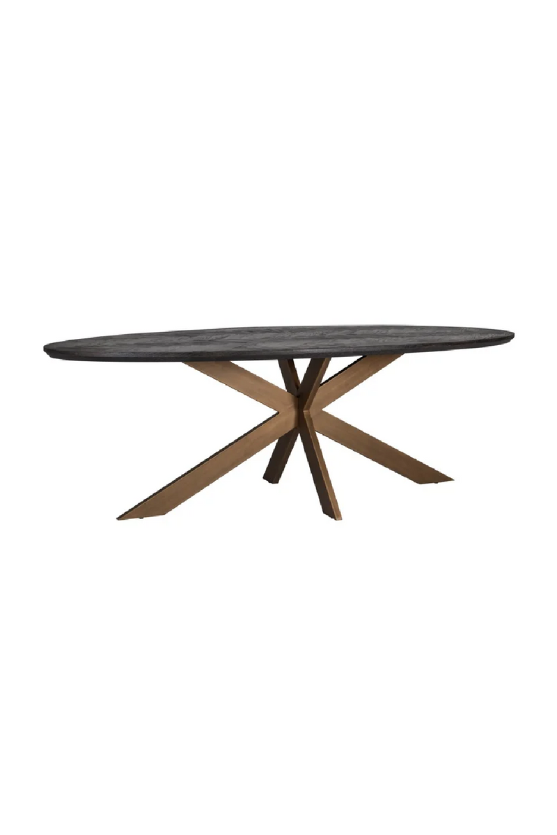 Oval Black Dining Table | OROA Blackbone | Oroatrade.com