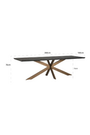 Black Rustic Dining Table | Richmond Interiors Blackbone | Oroatrade.com