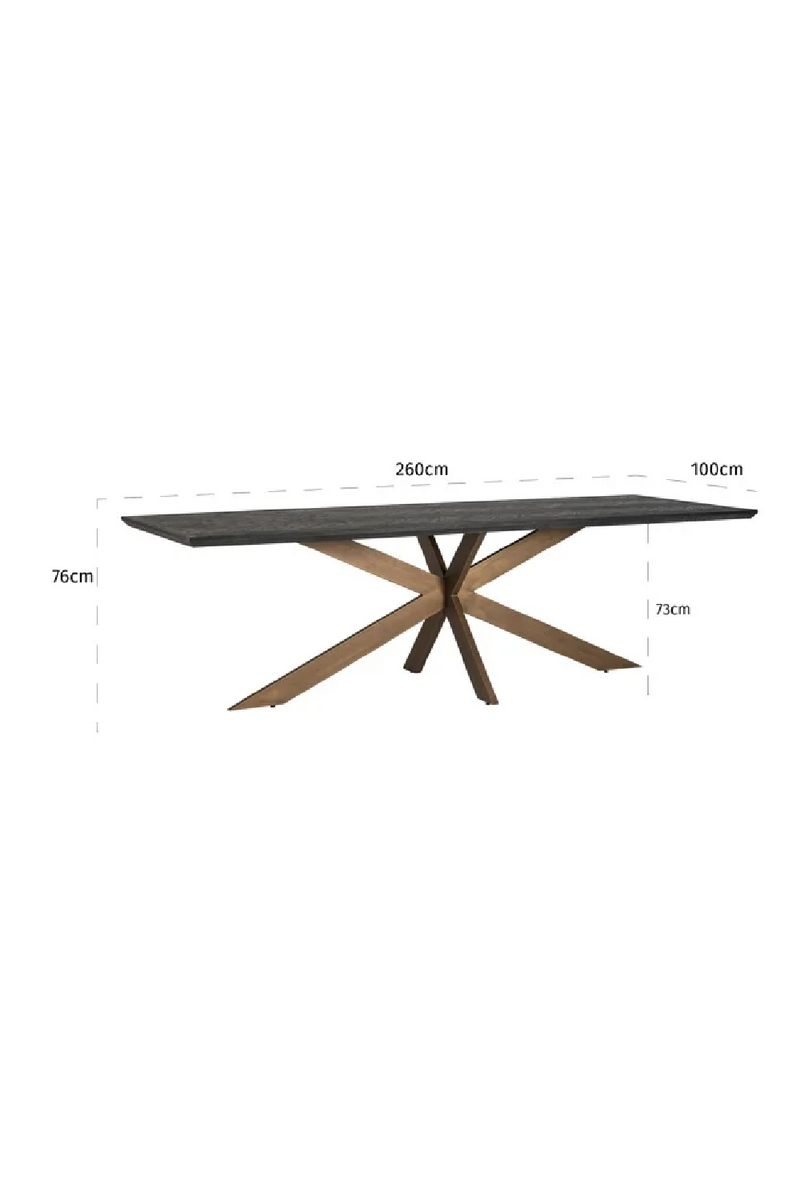 Black Rustic Dining Table | OROA Blackbone | Oroatrade.com