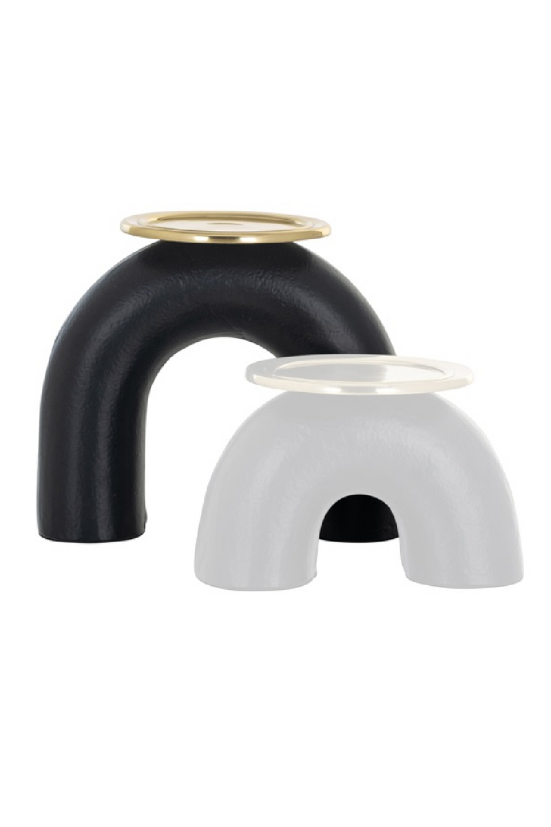 Black Arched Candle Holder L | OROA Femke | Oroatrade.com