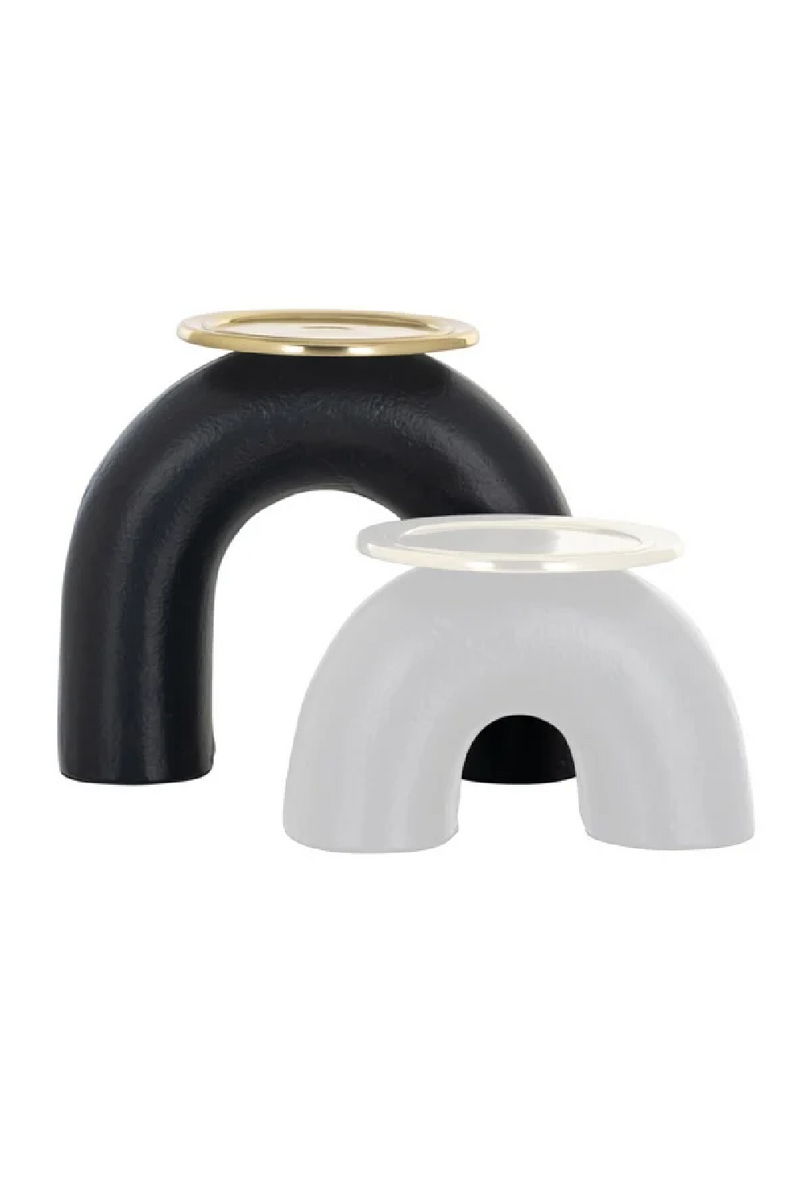 Black Arched Candle Holder L | OROA Femke | Oroatrade.com