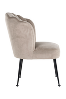 Scalloped Khaki Velvet Chair | Richmond Interiors Pippa | Oroatrade.com