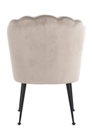 Scalloped Khaki Velvet Chair | Richmond Interiors Pippa | Oroatrade.com