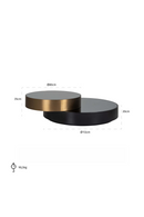 Double Round Coffee Table | Richmond Interiors Slice | Oroatrade.com