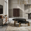 Black Oak Round Coffee Tables (2) | Richmond Interiors Brody