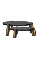 Black Oak Round Coffee Tables (2) | Richmond Interiors Brody | Oroatrade.com