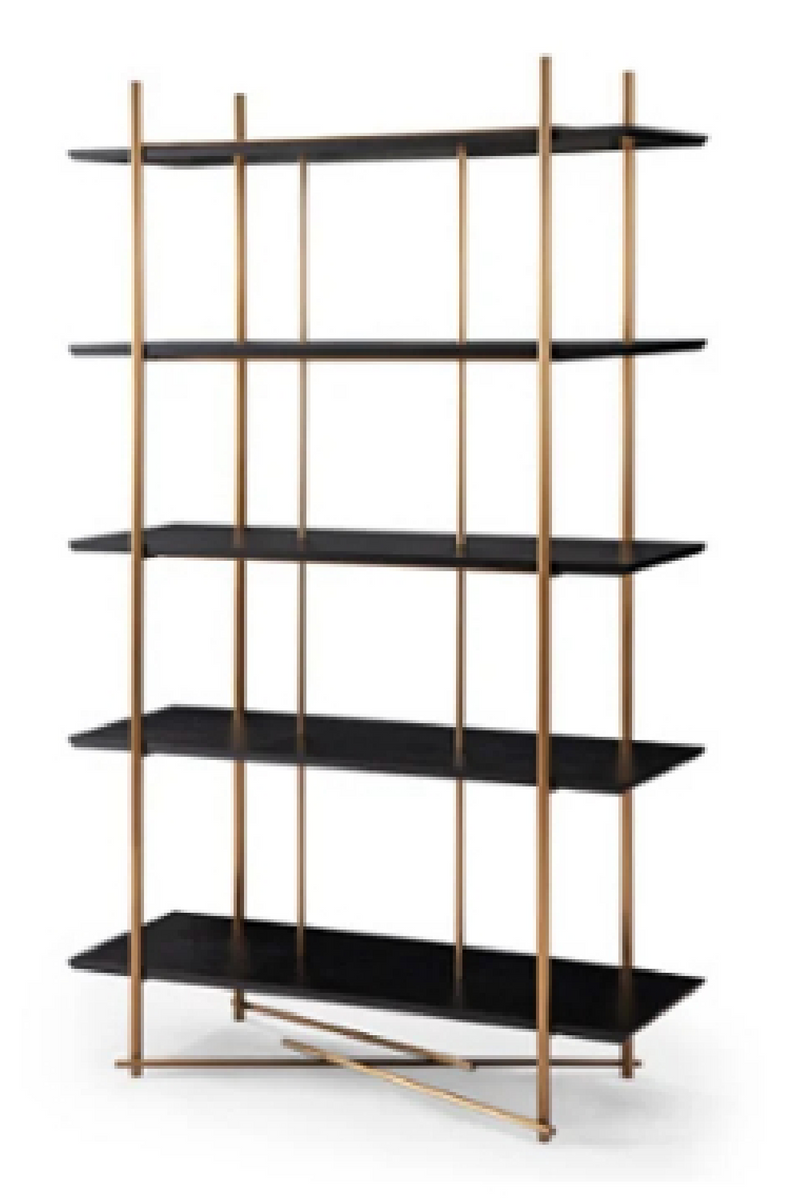 Black 5-Shelf Cabinet | OROA Harlan | Oroatrade.com