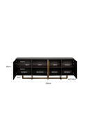 Black Oak 4-Door Sideboard | Richmond Interiors Dax | Oroatrade.com
