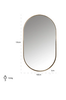 Gold Oval Mirror | Richmond Interiors Skylar | Oroatrade.com