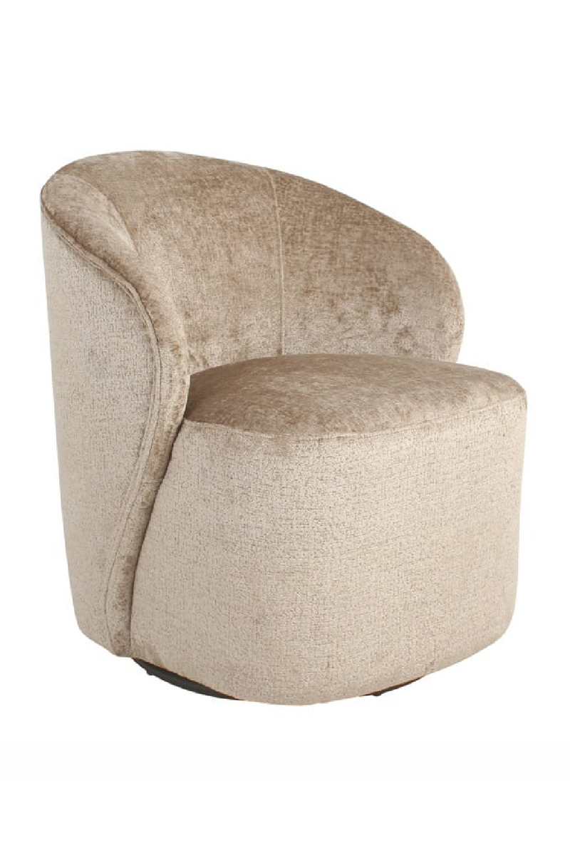 Chenille Swivel Easy Chair | OROA Sofia | Oroatrade.com
