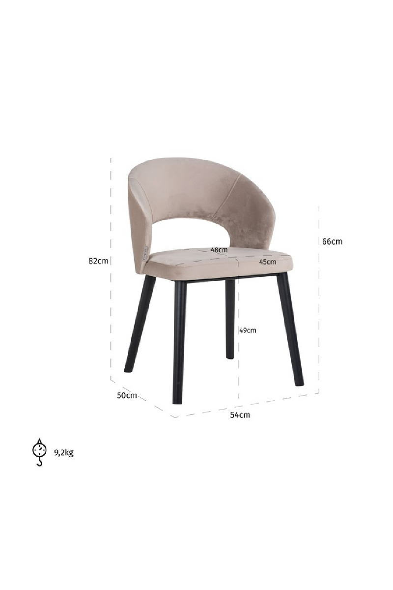 Cut-Out Modern Dining Chair | OROA Savoy | Oroatrade.com