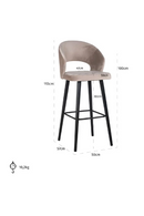 Cut-Out Bar Stool | Richmond Interiors Savoy | Oroatrade.com