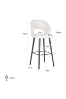 Cut-Out Bar Stool | Richmond Interiors Savoy | Oroatrade.com