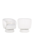 White Swivel Easy Chair | Richmond Interiors Senna | Oroatrade.com