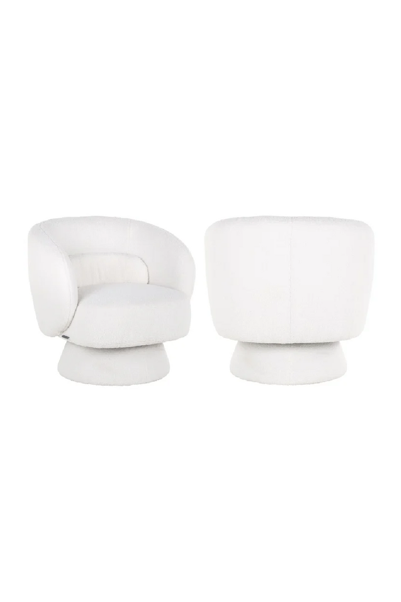 White Swivel Easy Chair | OROA Senna | Oroatrade.com