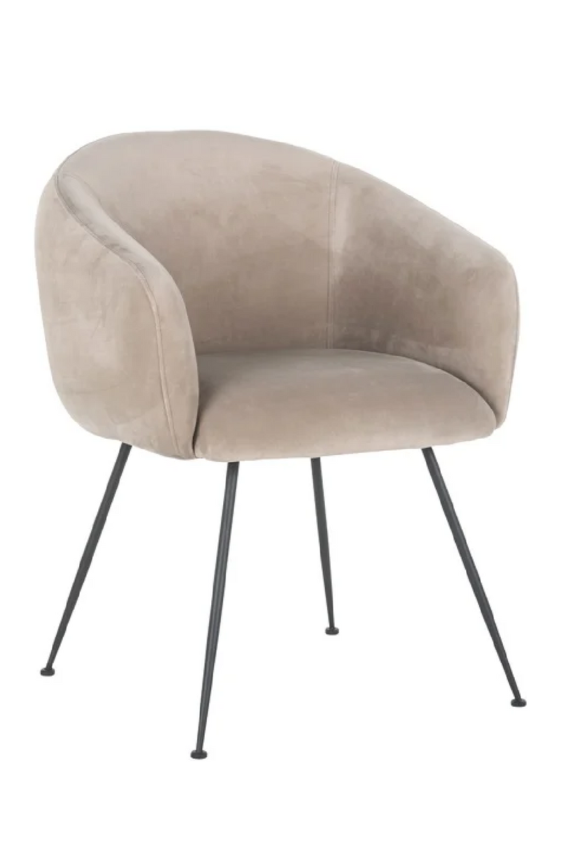 Khaki Velvet Dining Chair | OROA Avanti | Oroatrade.com