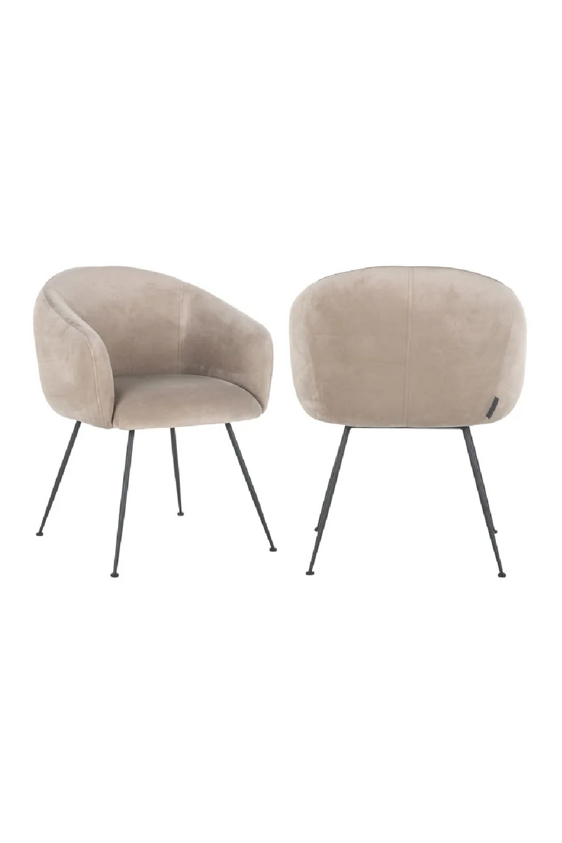 Khaki Velvet Dining Chair | OROA Avanti | Oroatrade.com