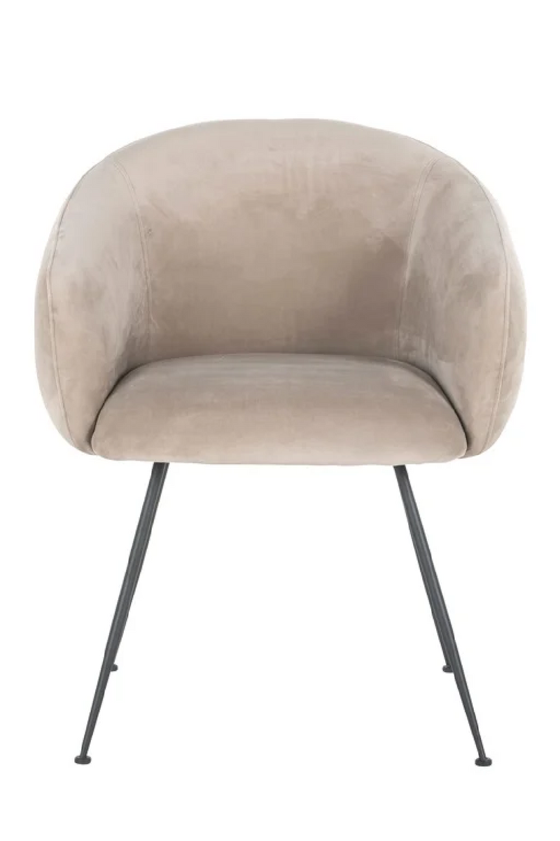 Khaki Velvet Dining Chair | OROA Avanti | Oroatrade.com