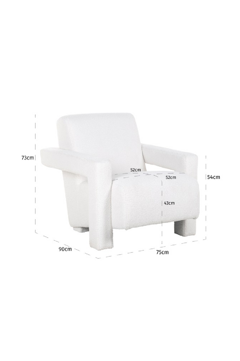 White Modern Lounge Chair | OROA Casey | Oroatrade.com