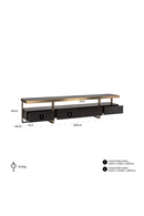 Black Oak Veneer TV Cabinet | Richmond Interiors Diddley | Oroatrade.com