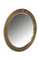 Gold Round Mirror | Richmond Interiors Ironville | Oroatrade.com