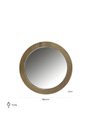 Gold Round Mirror | Richmond Interiors Ironville | Oroatrade.com