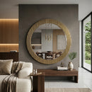 Gold Round Mirror | Richmond Interiors Ironville