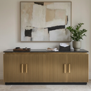 Gold 4-Door TV Unit | Richmond Interiors  Ironville