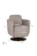 Upholstered Modern Swivel Chair | Richmond Interiors Turner | Oroatrade.com