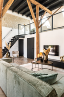 Round Gold Nested Coffee Tables (2) | Richmond Interiors Tulum | Oroatrade.com