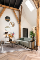 Round Gold Nested Coffee Tables (2) | Richmond Interiors Tulum | Oroatrade.com